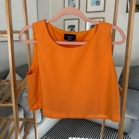 Vici tangerine crop top - Picture 2 of 5